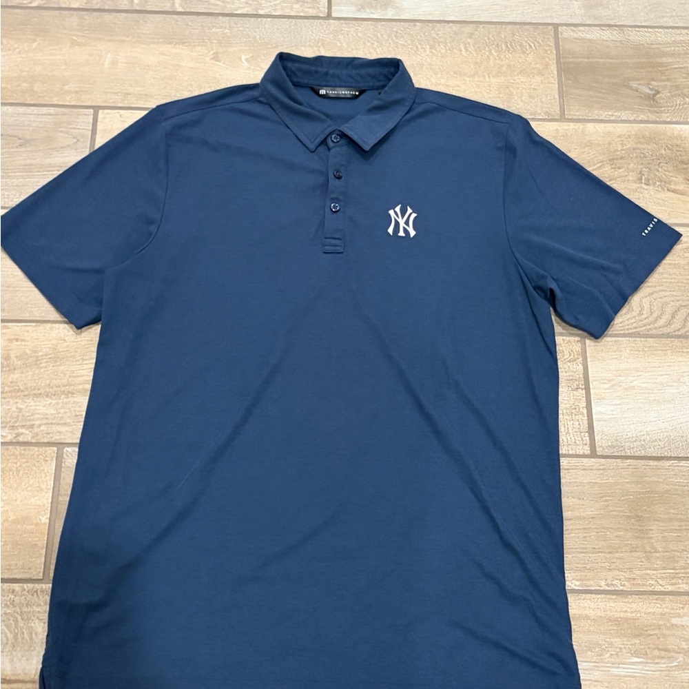 Travis Mathew New York Yankees Men's Navy Polo Shirt XL